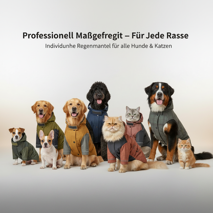 Hunderegenmantel nach Maß – 100% Wasserdicht & Handgefertigt