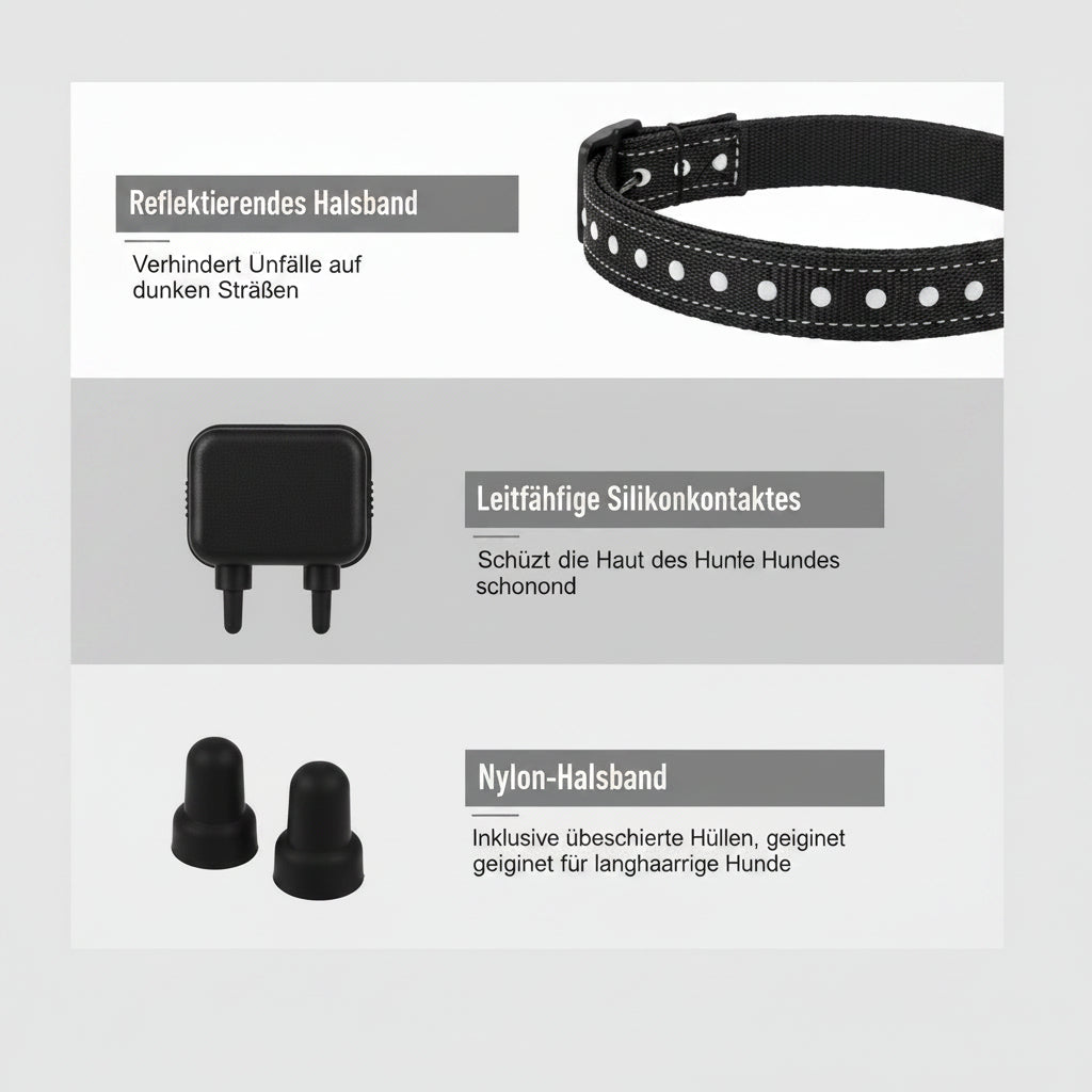 Anti Bell Halsband für Hunde – Automatisch, Sicher & Wiederaufladbar.