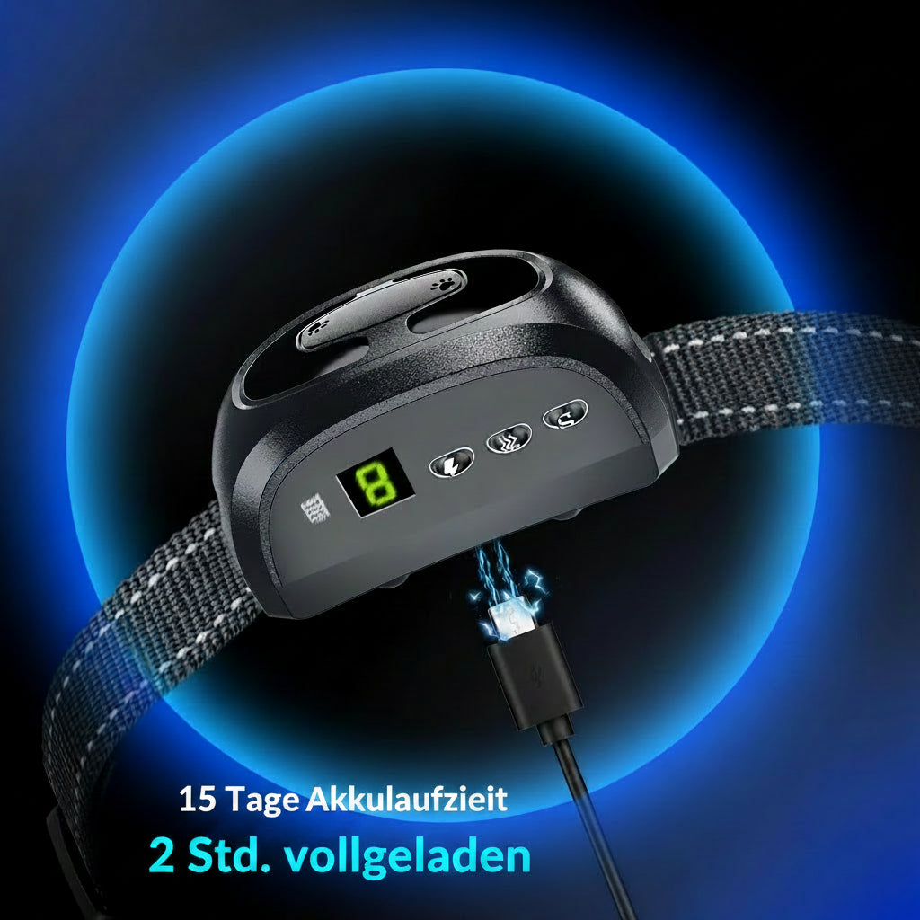 Anti Bell Halsband für Hunde – Automatisch, Sicher & Wiederaufladbar.
