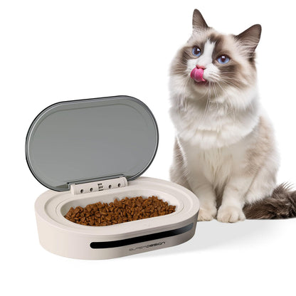 Katzennapf mit Sensor-Deckel – Insekten- & Staubschutz, USB oder Batterie, für Katzen & Hunde