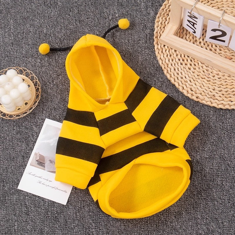 Bienen Kostüm Hund Katze Kapuzenpullover Haustierbekleidung.