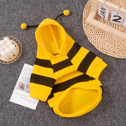 Bienen Kostüm Hund Katze Kapuzenpullover Haustierbekleidung.