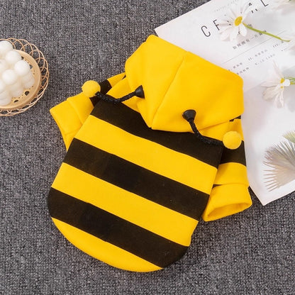 Bienen Kostüm Hund Katze Kapuzenpullover Haustierbekleidung.