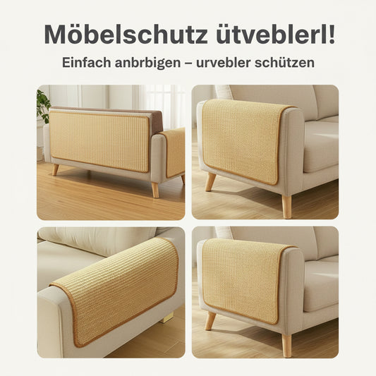 Katzen Kratzbrett Sisal – Selbstklebende Kratzmatte für Wände & Möbel.