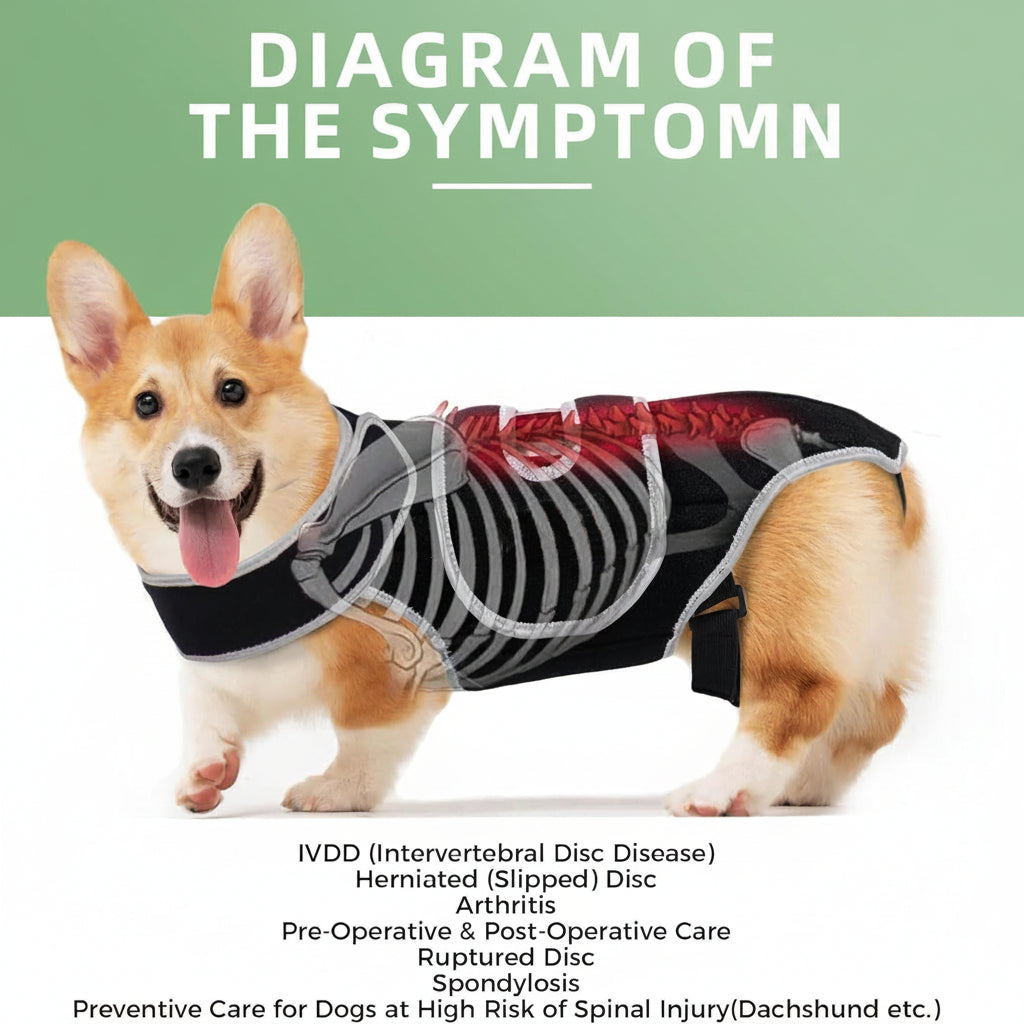 Hunde Rücken-Stützorthese – Orthopädische Wirbelsäulenstütze