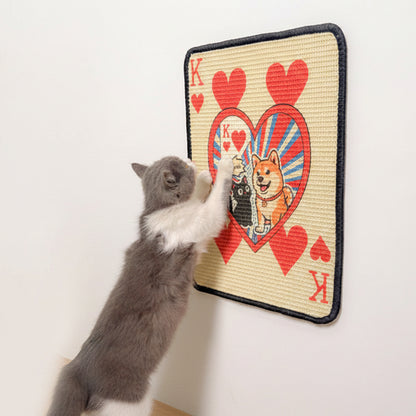 Katzen Kratzbrett Kratzwand – 6 Designs aus Sisal | Wandmontage.