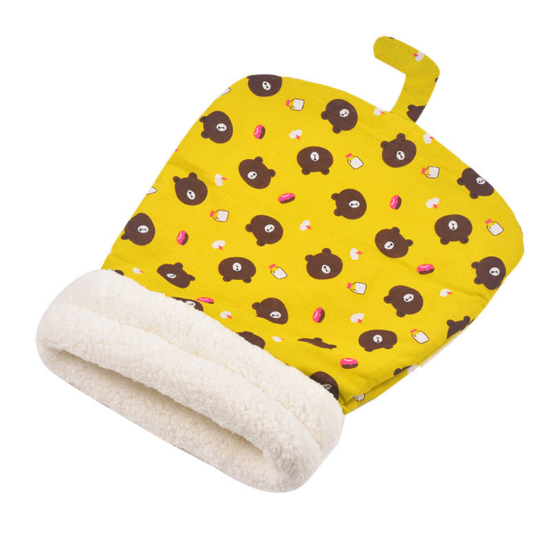 Katzenschlafsack – Warmer Schlafsack für Katzen mit Plüschfutter.