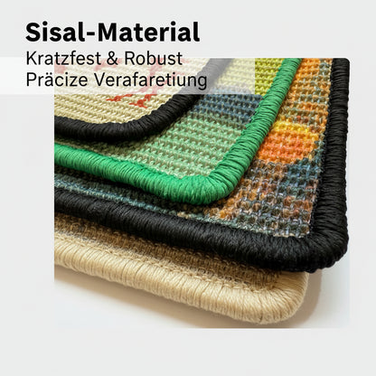 Katzen Kratzbrett Kratzwand – 6 Designs aus Sisal | Wandmontage.
