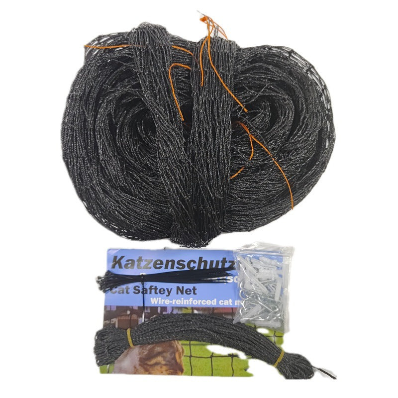 Katzennetz für Balkon 3 × 4 m – Robustes Schutznetz aus Nylon.