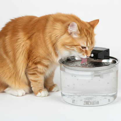 Katzenbrunnen Automatisch mit UV-Sterilisation 3L Wasserbrunnen für Katzen.