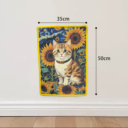 Katzen Kratzbrett Kratzwand – 6 Designs aus Sisal | Wandmontage.