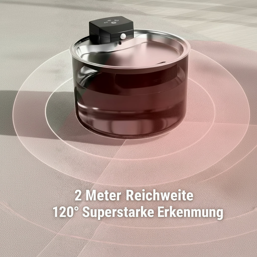 Katzenbrunnen Automatisch mit UV-Sterilisation 3L Wasserbrunnen für Katzen.