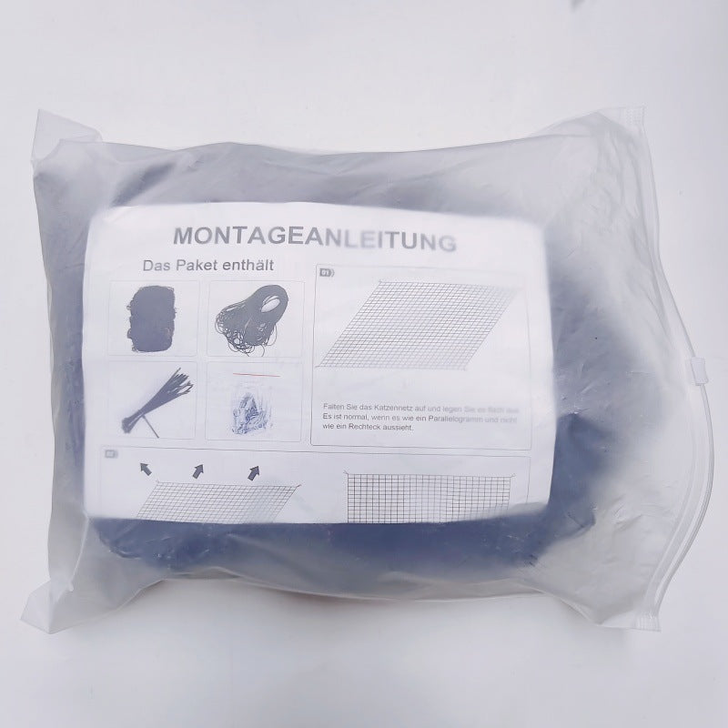 Katzennetz für Balkon 3 × 4 m – Robustes Schutznetz aus Nylon.