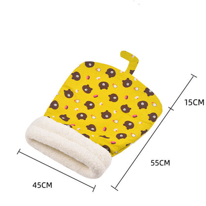Katzenschlafsack – Warmer Schlafsack für Katzen mit Plüschfutter.