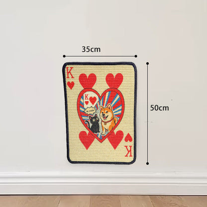 Katzen Kratzbrett Kratzwand – 6 Designs aus Sisal | Wandmontage.