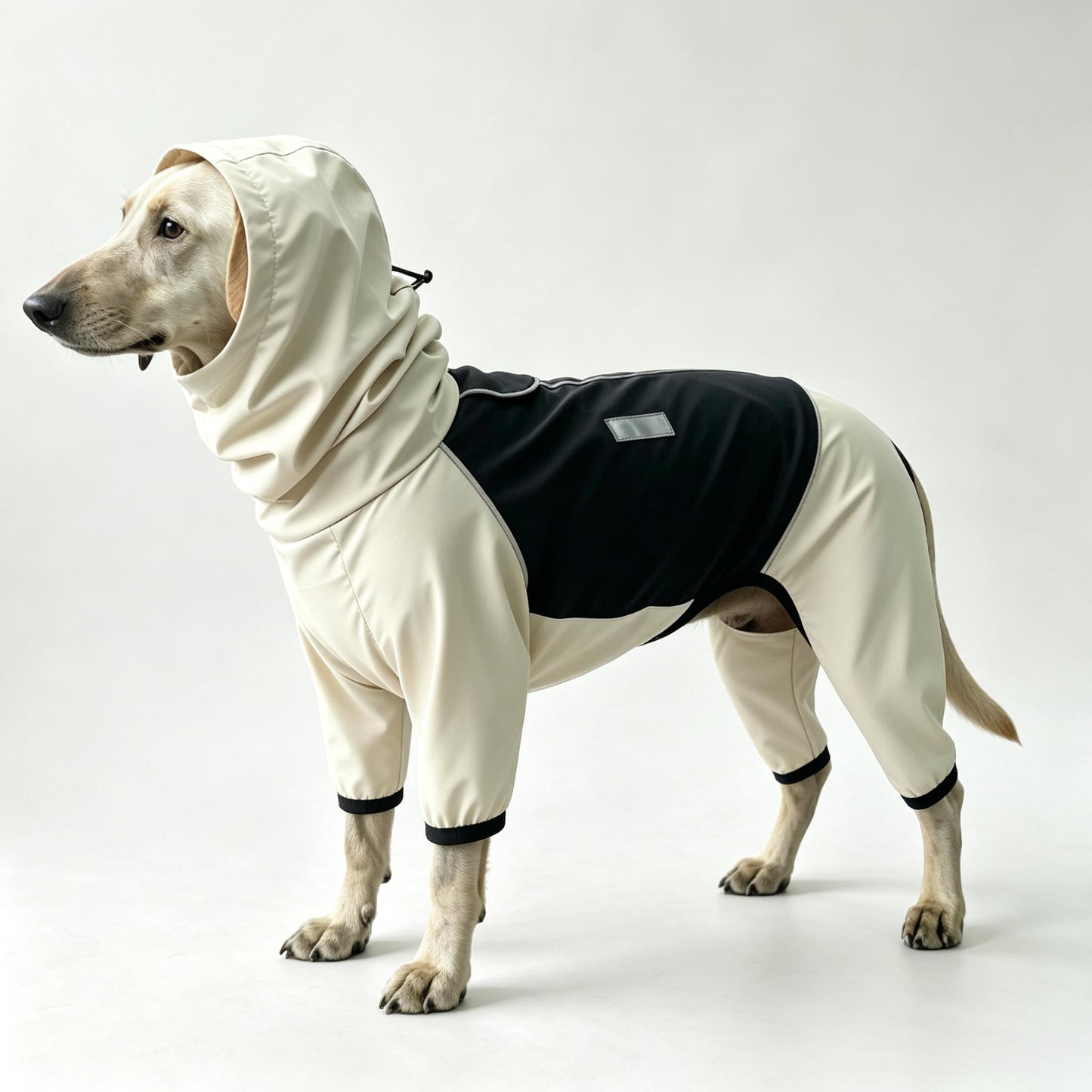 Labrador Regenmantel 4-Bein — Maßgefertigter Regenoverall für Labrador & Golden Retriever | Kitipcoo