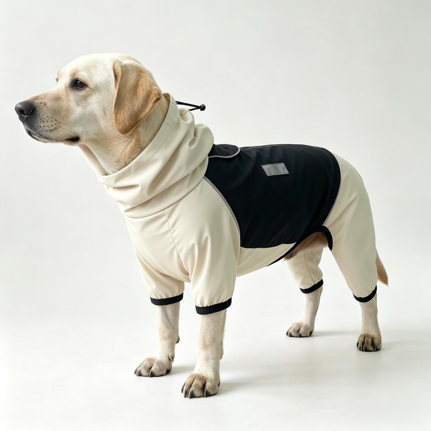 Labrador Regenmantel 4-Bein — Maßgefertigter Regenoverall für Labrador & Golden Retriever | Kitipcoo
